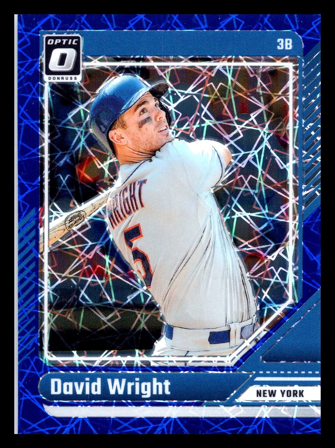 2024 Donruss Blue Velocity Prizm #43 David Wright New York Mets