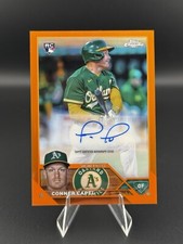 2023 Topps Chrome Update Series Orange Refractor #AC-CC Conner Capel Auto /25 RC