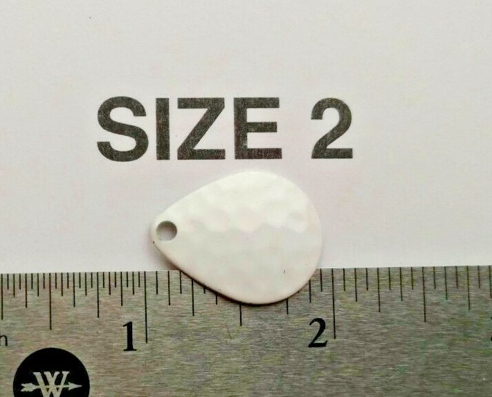 10 size 00 thru 8 powder coat Gloss White colorado hammer SPINNER