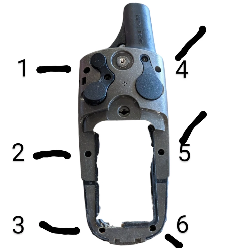 Garmin GPSMAP 60CSx Parts Repair Replacement Screws (6) from the Back - Image 2 of 4