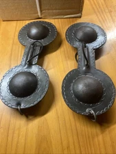 New Moroccan Original Pair Morocco Gnawa Iron Castanet Qraqeb Castanets handmade