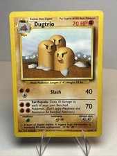 MP- Dugtrio 19/102 Regular/Non-Holo Base Set AUTHENTIC Pokemon Card on eBay