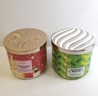 Lot of 2 Bath & Body Works Golden Berry Mistletoe Christmas Cider 3-Wick Candles
