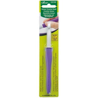 Clover 1057NP Amour Crochet Hook-Size N/P/10mm