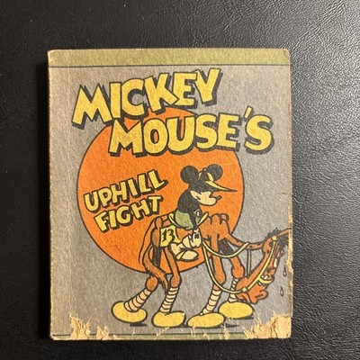 Vintage 1934 MICKEY MOUSE'S UPHILL FIGHT Whitman Book