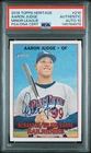 2016 Topps Heritage Aaron Judge Autographed Rookie Card Rare Sp PSA/DNA 10 Auto