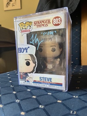 Funko Pop Stranger Things Steve #803 Signed by Joe Keery   COA + Hard Protector