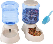 Pet Feeding Solution Automatic Cat & Dog Cafe Feeder and Water Dispenser in Set