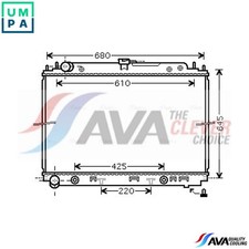 RADIATOR ENGINE COOLING DNA2297 FOR NISSAN ARMADA/III/SUV NP300/FRONTIER 2.5L