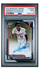 2024 BOWMAN CHROME DAIBER DE LOS SANTOS AUTO PSA 9