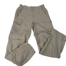 Columbia Titanium Convertible Hiking Pants Zip Off Legs Khaki Men's Size S