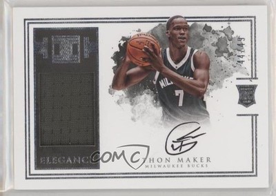 2016 Impeccable Elegance Jersey Silver 44/49 Thon Maker #143 Rookie Auto RC 6fs