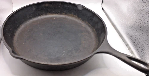 Vintage 12 Inch Cast Iron Skillet, 2 Pour, by "Lodge", USA, "D 10SK"