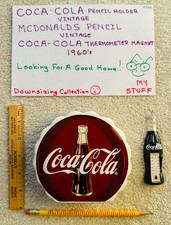 PORTE CRAYON COCA COLA & AIMANT MCDONALDS PENCI & COKE - Vintage (8109)