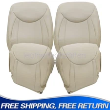 2001 -2006 For Lexus LS430 Driver+Passenger Bottom-Top Leather Seat Cover Tan
