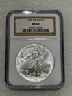 1996 Silver Eagle  NGC MS 69 Brown Label ~ PRISTINE ~ NO SPOTS (030)