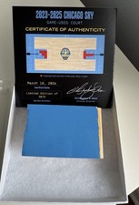 Chicago Sky Commemorative Game Used Court WNBA - Limited Edition With COA