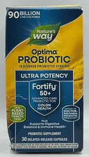 Nature's Way Optima Probiotic Fortify 50+ ~ 30 Delayed Release Capsules~EXP 7/26