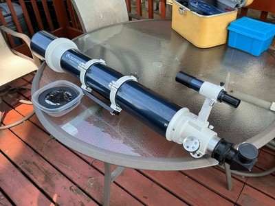 Celestron Omni XLT-120 120mm Refractor Telescope,with hard d shell case