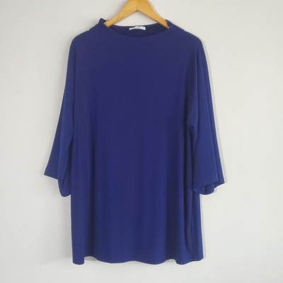 Bryn Walker Women's Top Medium Adria Tunic Lagenlook Wabi Sabi Relaxed Oversized