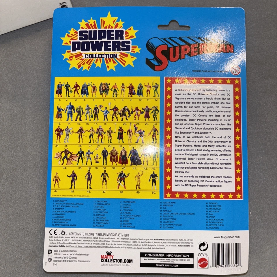 Figura de acción DC Universe Classics 30 aniversario Super Powers Superman 6 pulgadas Foto 4 de 4