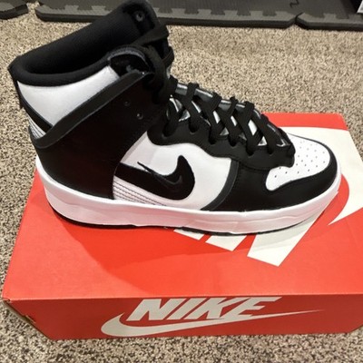 Nike Dunk High Up Women s High Top Leather Sneakers Black/white DH3718-104