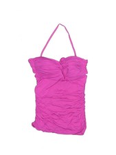 Carmen Marc Valvo Swimwear Women Pink Swimsuit Top L