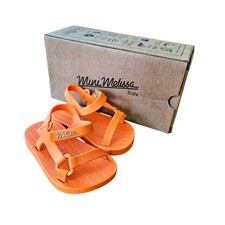 New Mini Melissa Size 4-5 READ Sun Downtown Orange Sandals Unisex Rubber