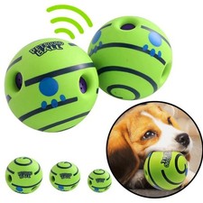 Interactive Dog Toy Giggle Ball Wobble Wag Funny Sound Rolling Pet Toy