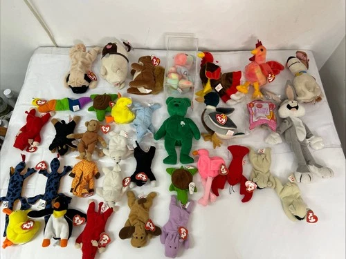 Vintage Ty Beanie Babies Lot of 9 Original W/Tags 23 McDonald Ty Beanie Babies