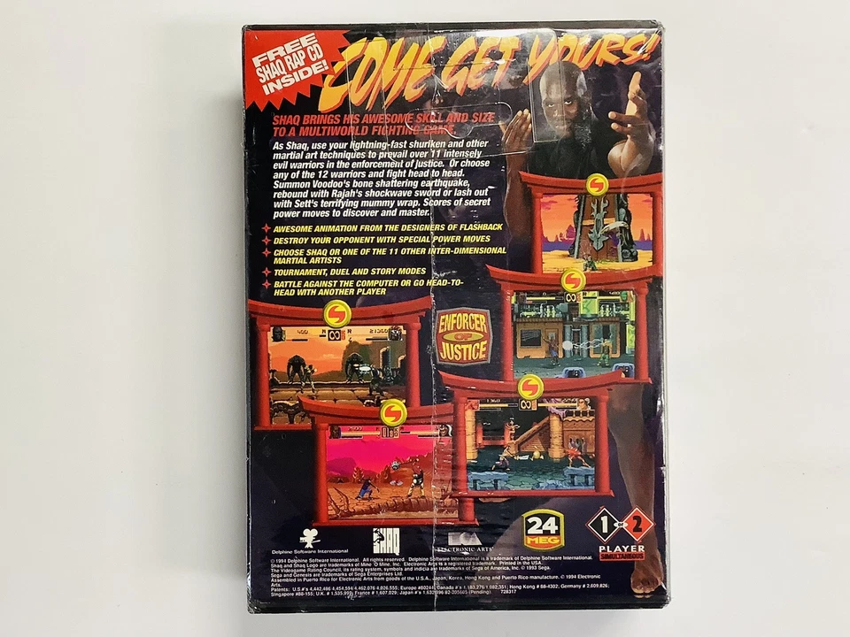 "BRAND NEW" Shaq-Fu (Sega Genesis) FACTORY SEALED FREE SHIPPING - Image 2 of 4