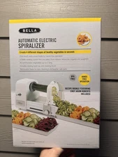 BELLA 4-In-1 Automatic Electric Spiralizer & Slicer, Quickly Prep Healthy Veggie