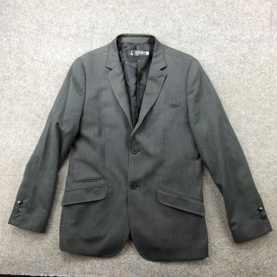 Howe Blazer Mens 42 Gray Pinstripe Creative Workforce Sport Coat Jacket Suit