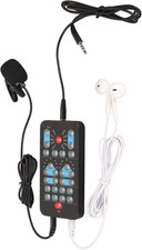 Voice Costume, Black Voice Changer with 8 Sound Effects for Mobile Phone
