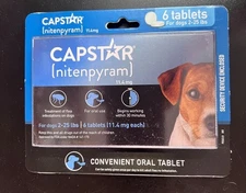 Fast-Acting Oral Treatment for Small Dogs 2-25 lbs 6 Tabs Exp 11/2026+