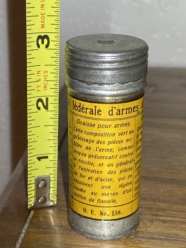 SUPER TUFF! FIND!GUN OIL GREESE OIL TIN CAN!KIT!FOR YOUR ANTIQUE COLLECTION!RARE