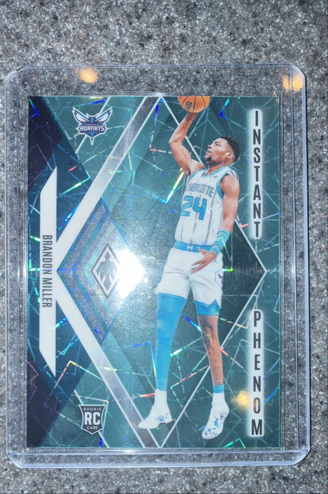 2023-24 Panini Phoenix - Instant Phenom Brandon Miller #24 Teal Lazer (RC)