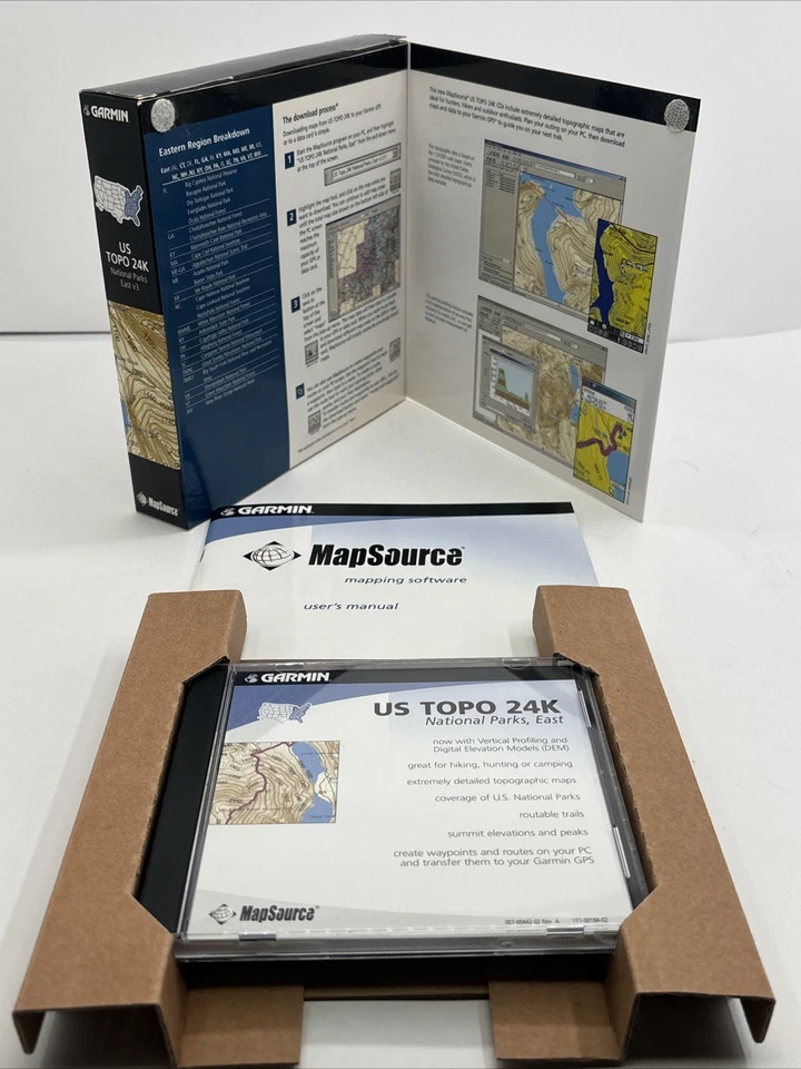 Garmin TOPO US 24K National Parks West v2 CD Book CD - Open Box New Complete - Image 4 of 4