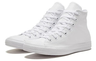 Converse Chuck Taylor All Star High Top, White Monochrome, Women's Size 7, 1T406