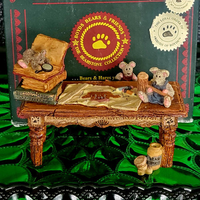 Noah's Genius At Work Table Boyds Bears Noah s Ark Figurine