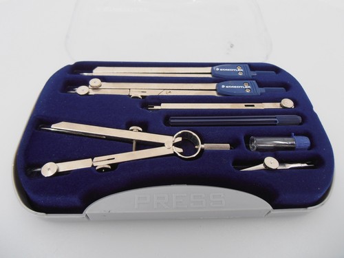 Staedtler Arco Italy Precision Math Drafting Compass Set w Case No. 559 09