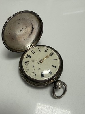ANTIKE SILBER HUNTER GEHÄUSE FUSEE TASCHENUHR - GEORGISCH ?
