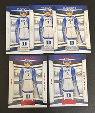 (5) Mascots 2020-21 Panini Contenders Draft Picks #9 #14 Lot - Two Red Duke