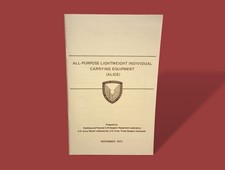 U.S ARMY ALICE GEAR BOOK CARE AND USE OF EQUIPMENT ADJUSTMENTS & ATTACHING