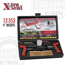 Xtra Seal 12-353 Emergency Tire Puncture Repair String Kit 4″ Inserters & Tools