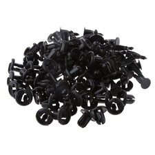 Image of 50Pcs 10mm Hole Nylon Push Type Rivet Retainer Fastener