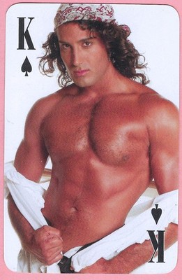 Chippendales 1991 Single Swap Playing Card, Male Dancer, King of Spades - NM