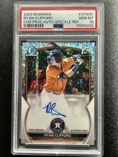 2023 BOWMAN CHROME PROSPECT AUTOS #CPARC RYAN CLIFFORD 91/299 PSA 10 AUTO