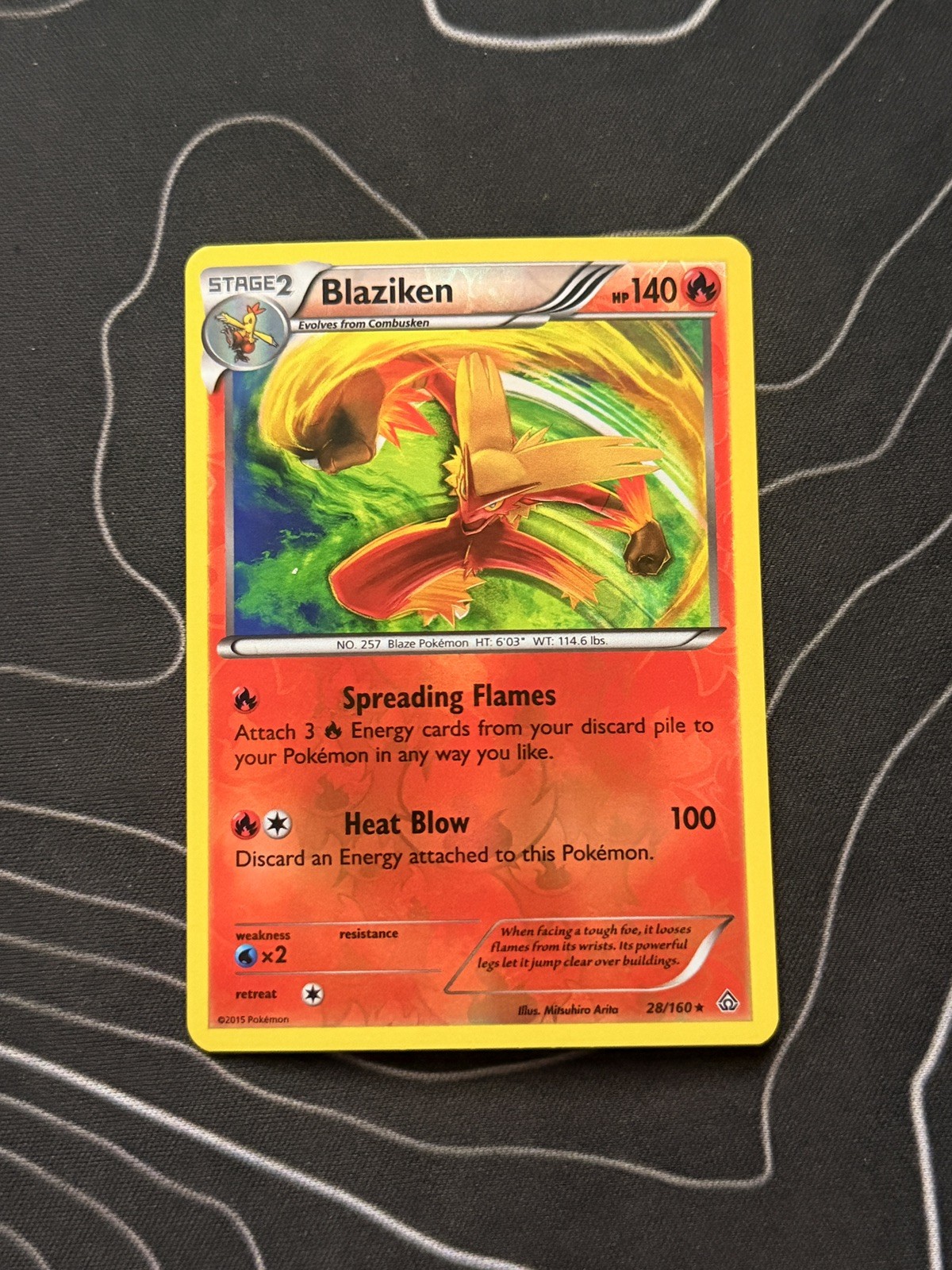 Pokémon TCG Blaziken 28/160 Primal Clash Reverse Holo NEAR MINT