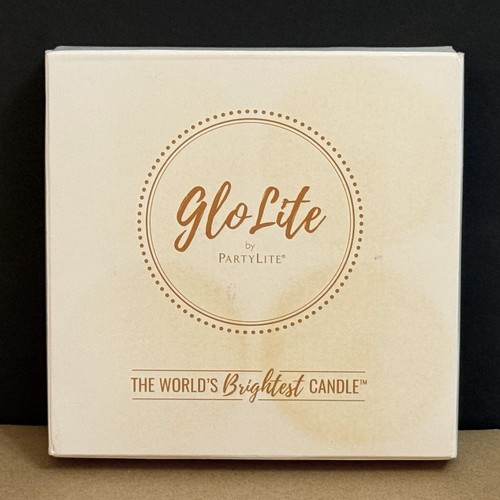 PartyLite GloLite WILD LEMONGRASS CITRONELLA Large TEALIGHT CANDLES Box of 4 - Picture 2 of 5